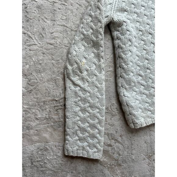 TSE Women's 100% Cashmere Cable Knit Sweater Gray Medium - Picture 5 of 8